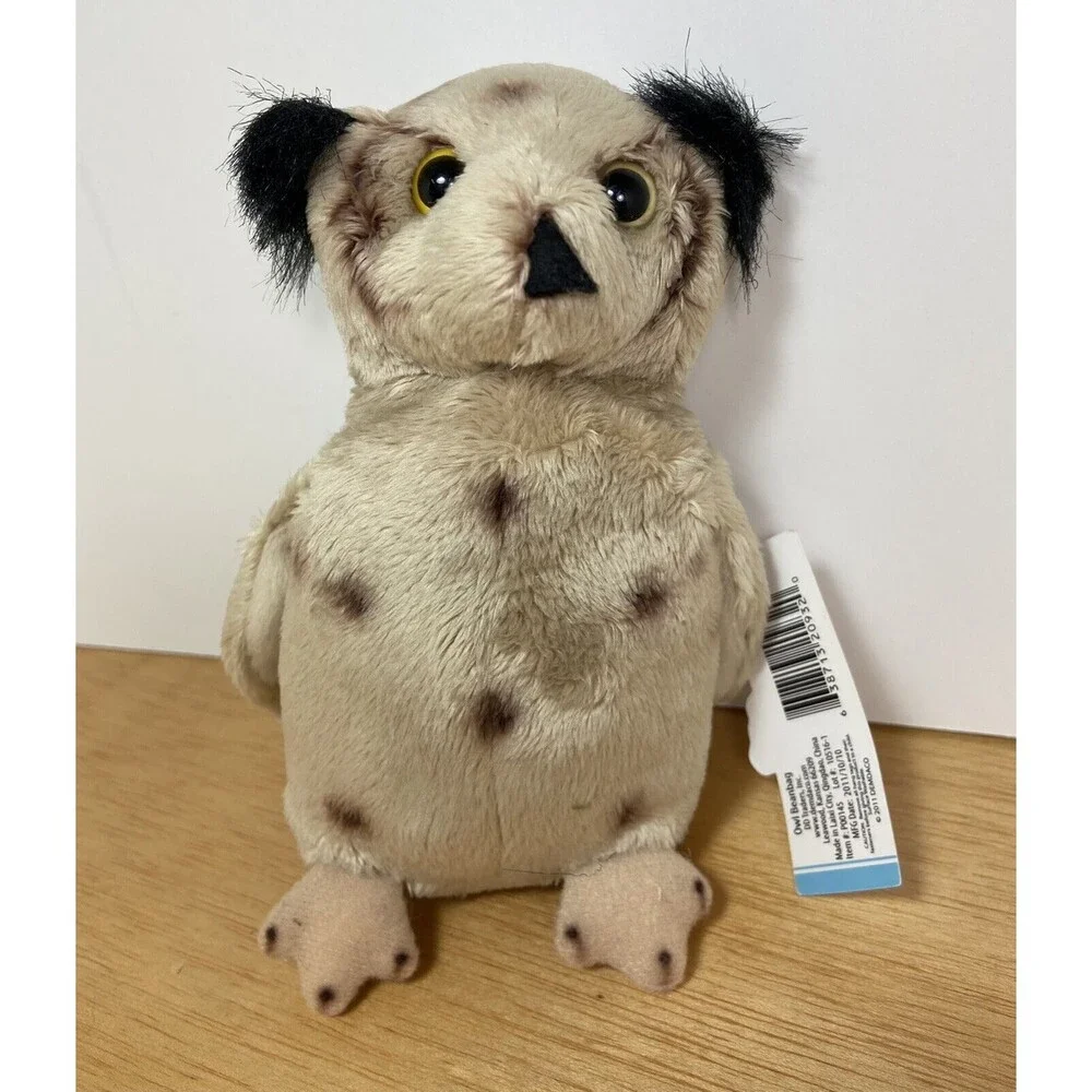 Nat And Jules Demdaco Owl Beanbag 6.5 In Realistic nwt Plush Forest Bird
